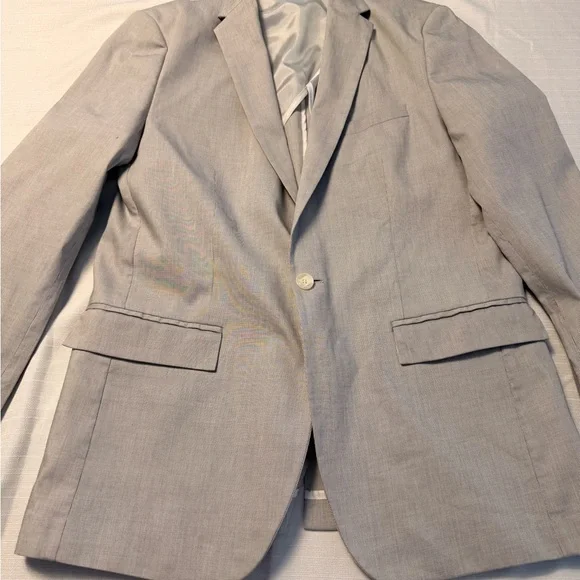 Calvin Klein Light Gray Single-Breasted Blazer - Picture 2 of 12